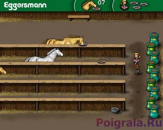 Скриншот игры Покорми лошадей Картинка к игре Покорми лошадей